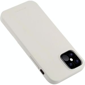 For iPhone 12 Pro Max GOOSPERY SOFT FEELING Liquid TPU Shockproof Soft Case(Stone Grey)