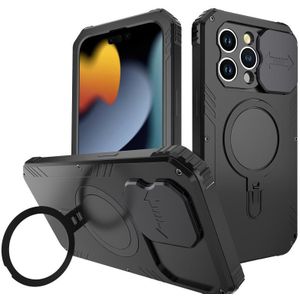 Voor iPhone 15 Pro Camera Shield MagSafe Holder Life Waterdichte telefoonhoes