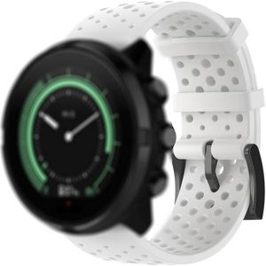 For Suunto 9 Breathable Silicone Strap  Exclude the Subject(White)