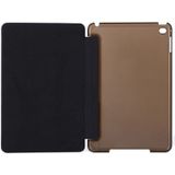 Horizontal Flip Leather Case with Three-Folding Holder & Sleep / Wake-up Function for iPad mini 4(Black)