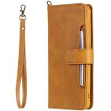 For Galaxy S20 Plus Multifunctional Detachable Magnetic Horizontal Flip Leather Case with Card Slots & Holder & Wallet(Brown)