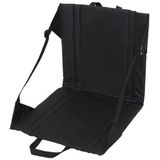 Outdoor Camping Picnic Stand Seat Cushion Folding Moisture-proof Dirty Wear-resistant Cushion(Black)