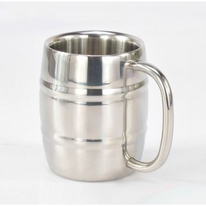 Stainless Steel Beer Cup Mugs Outdoor Camping Western Tea Coffee Cup Insulated Portable Water Cup Drinkware with Handle