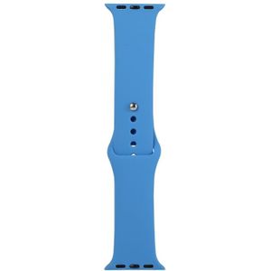 For Apple Watch Series 6 & SE & 5 & 4 44mm / 3 & 2 & 1 42mm Silicone Watch Replacement Strap  Short Section (female)(Wave Color)