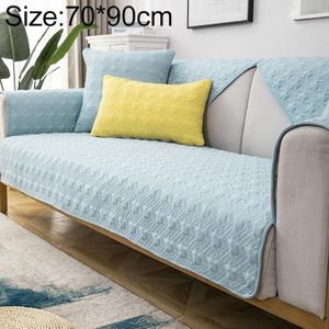 Four Seasons Universal Simple Modern Non-slip Full Coverage Sofa Cover  Size:70x90cm(Houndstooth Blue)