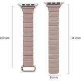 Magnetische horlogeband met omgekeerde gesp voor Apple Watch-serie 8 & 7 41 mm / SE 2 & 6 & SE & 5 & 4 40 mm (1 # roze)