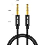 REXLIS 3629 3.5mm Male to Male Car Stereo Gold-plated Jack AUX Audio Cable for 3.5mm AUX Standard Digital Devices  Length: 1.8m