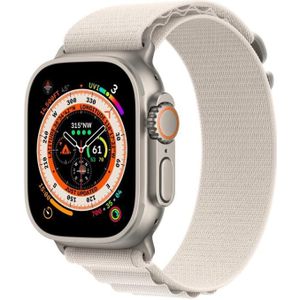 WiWU nylon lus horlogeband voor Apple Watch Ultra 49 mm / serie 8 & 7 45 mm / SE 2 & 6 & SE & 5 & 4 44 mm / 3 & 2 & 1 42 mm