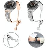 Voor Garmin Venu 2 / Forerunner 265 / 255 22 mm diamanten ketting mentale horlogeband (roségoud)