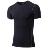 Stretch Quick Dry Tight T-shirt Training Bodysuit (Kleur: Zwart formaat: M)