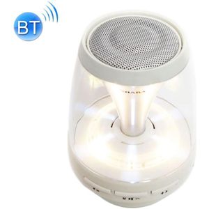 SHABA VS-18 Bluetooth 4.2 Multi-function Portable Small Magic Lamp Colorful Wireless Bluetooth Speaker (White)