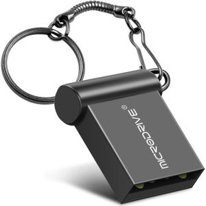 MicroDrive 8GB USB 2.0 Metal Mini USB Flash Drives U Disk (Black)