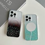 Voor iPhone 15 Plus MagSafe Glitter Hybrid Clear TPU-telefoonhoes