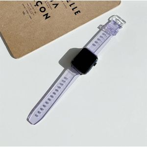 Discoloration in Light TPU Replacement Watchbands For Apple Watch Series 7 & 6 & SE & 5 & 4 44mm  / 3 & 2 & 1 42mm(Purple)