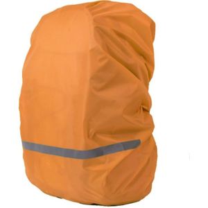 Reflective Light Waterproof Dustproof Backpack Rain Cover Portable Ultralight Shoulder Bag Protect Cover  Size:S(Orange)