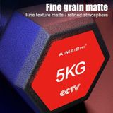 4kg A Pair Glue-Covered Hexagonal Dumbbell