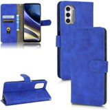 Voor Motorola Moto G52 JP -versie Skin Feel Magnetic Flip Leather Phone Case