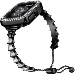 Zinklegering Diamond Crown armband horlogeband voor Apple Watch Ultra 49 mm / serie 8 & 7 45 mm