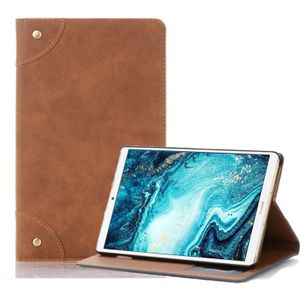 Retro Book Style Horizontal Flip Leather Case with Holder & Card Slots & Wallet for Huawei MediaPad M6 8.4 2019(Light Brown)
