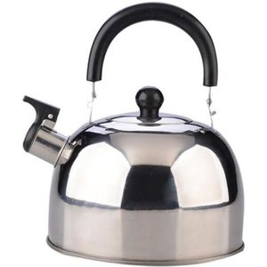 Non Magnetic Thick Stainless Steel Whistle Kettle Dome Whistle Kettle  Color:2.5L natural color