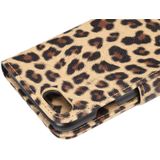 For  iPhone 8 & 7  Leopard Pattern Horizontal Flip Leather Case with Holder & Card Slots & Wallet(Yellow)