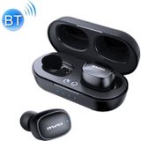 awei T13 Bluetooth V5.0 Ture Wireless Sports Headset with Charging Case (Black)