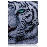 Tiger Pattern Horizontal Flip Leather Case for Huawei MediaPad M5 Lite 8 / Honor Tab 5  with Holder & Card Slot & Wallet