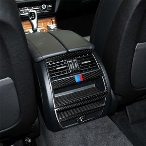 Three Color Carbon Fiber Car Rear Air Outlet Frame Decorative Sticker for BMW 5 Series F10 2011-2017