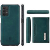 For Samsung Galaxy A32 5G DG.MING M2 Series 3-Fold Multi Card Bag + Magnetic Back Cover Shockproof Case with Wallet & Holder Function(Green)