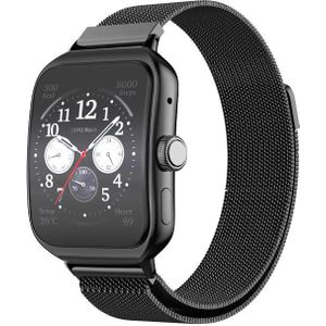 Voor OPPO Watch 3 Pro Milanese roestvrijstalen metalen horlogeband