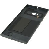 Solid Color Plastic Battery  Back Cover for Nokia Lumia 730(Black)
