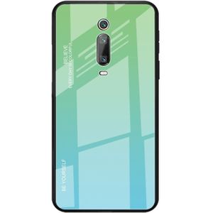 For Xiaomi Redmi K20 / K20 Pro / Mi 9T / Mi 9T Pro Gradient Color Glass Case(Sky Blue)