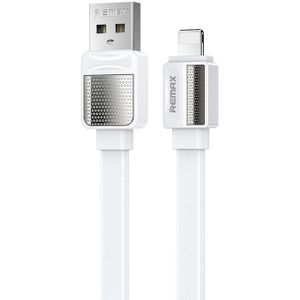 Remax RC-154i 2.4A 8 Pin Platinum Pro Charging Data Cable  Length: 1m (White)