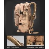 INDEPMAN DL-B001 Fashion Camouflage Style Men Oxford Cloth Backpack Shoulders Bag 40L Outdoors Hiking Camping Travelling Bag 3D Tactical Package with Expanded MOLLE & Magic Sticker & Adjustable Shoulder Strap  Size: 51 x 42 x 22 cm(Woodland Camouflag