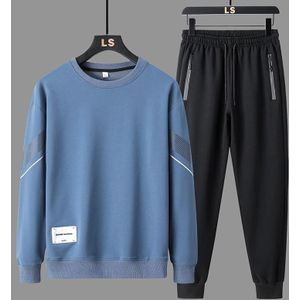 FLQS188 lente en herfst ronde kraag pullover sweatshirt set heren casual sportkleding  maat: M