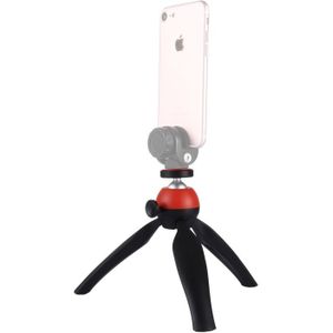 PULUZ Pocket Mini Tripod Mount with 360 Degree Ball Head for Smartphones  GoPro  DSLR Cameras(Red)