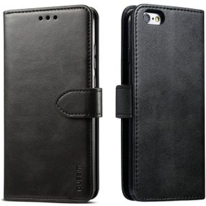 For iPhone 6 Plus GUSSIM Magnetic Horizontal Flip Leather Case with Holder & Card Slots & & Wallet(Black)