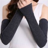 Autumn and Winter Long Thick Warm Cashmere Sleeves Fingerless Fake Sleeves  Size:One Size(Red Skin)