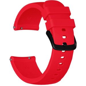 Crazy Horse Texture Silicone Wrist Strap for Huami Amazfit Bip Lite Version 20mm (Red)