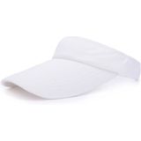 2 PCS Lightweight and Comfortable Visor Cap for Women in Outdoor Golf Tennis Running Jogging Adjustable Strap (White)