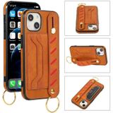 Polsband portemonnee lederen telefooncase voor iPhone 13