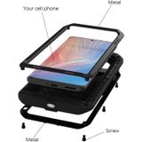 Voor Huawei P50 Pro Love Mei Metalen Schokbestendig Waterdicht Stofdicht Beschermende telefoonhoes zonder Glass (Zwart)