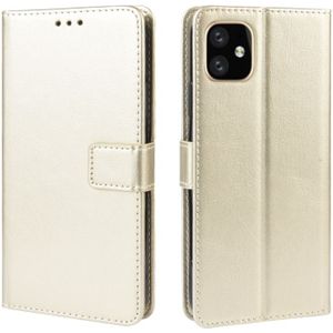 Retro Crazy Horse Texture Horizontal Flip Leather Case for  iPhone 11 Pro 5.8 inch  with Holder & Card Slots & Photo Frame(Gold)
