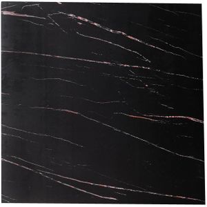 40x40cm PVC-foto achtergrondbord (zwart marmer)