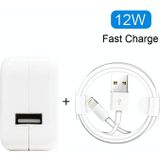 12W USB Charger + USB to 8 Pin Data Cable for iPad / iPhone / iPod Series  AU Plug