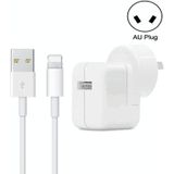 12W USB Charger + USB to 8 Pin Data Cable for iPad / iPhone / iPod Series  AU Plug