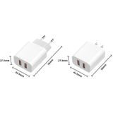 M117 2.4A DUAL USB-poort Flash Charger Travel Charger  US Plug