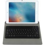 Universal Detachable Bluetooth Keyboard + Leather Case without Touchpad for iPad 9-10 inch  Specification:Black Keyboard(Black)