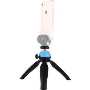 PULUZ Pocket Mini Tripod Mount with 360 Degree Ball Head for Smartphones  GoPro  DSLR Cameras(Blue)