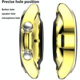 For Samsung Galaxy Watch 3 41mm Electroplating Hollow Half-pack TPU Protective Case(Golden)